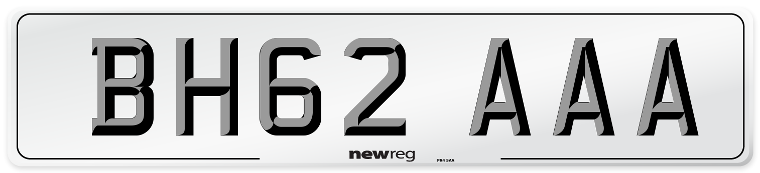 BH62 AAA Number Plate from New Reg